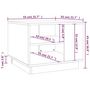 Voir la diapositive 6 : VIDAXL Table basse blanc 55x55x43 cm bois d'ingenierie