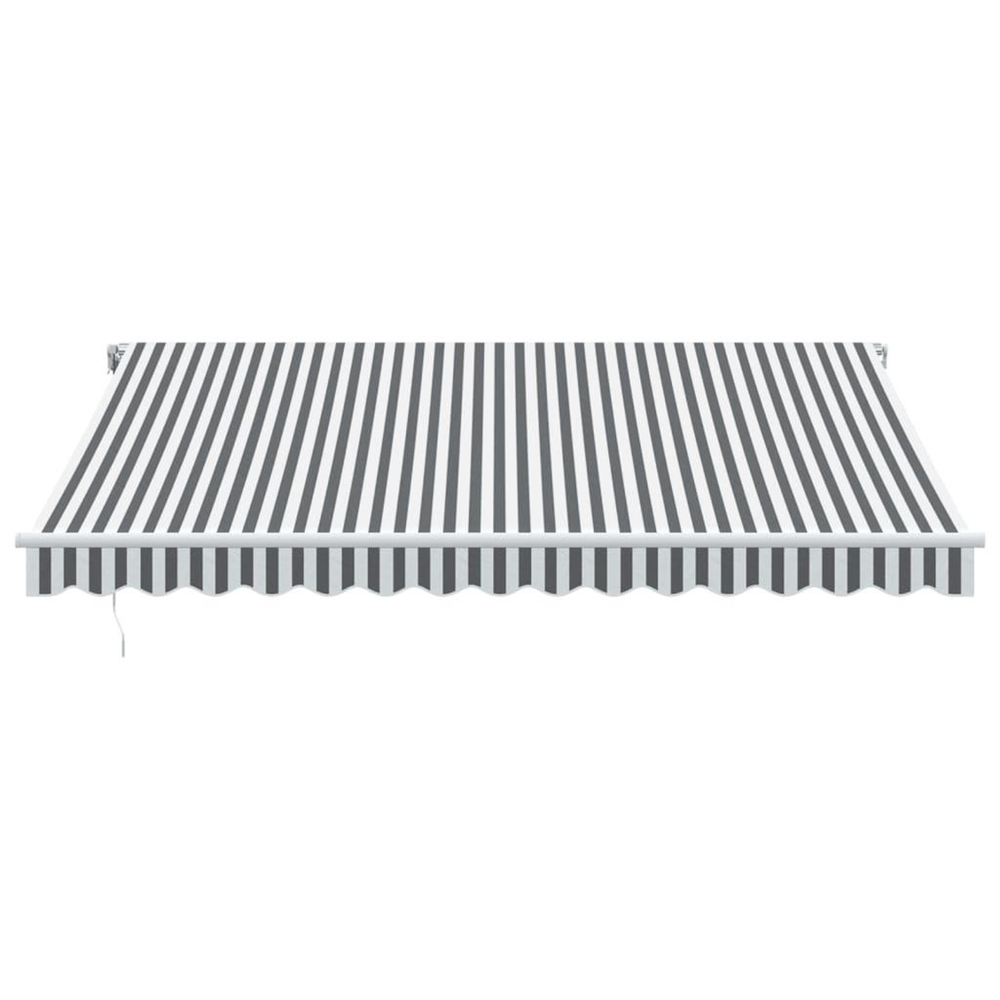 Voir la diapositive 4 : VIDAXL Auvent manuel retractable avec LED anthracite blanc 400x300 cm