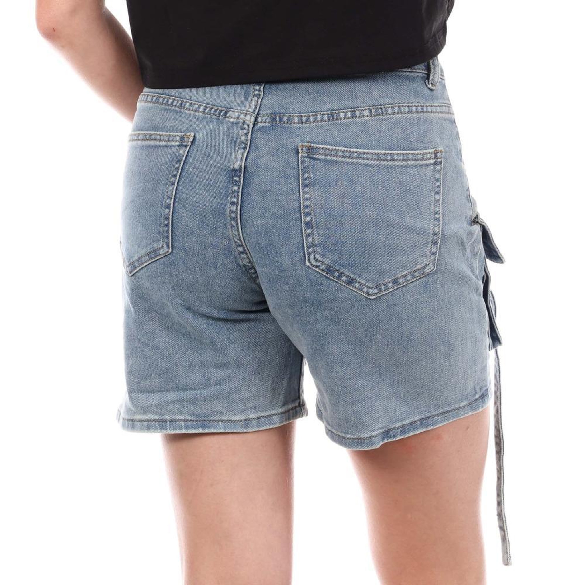 Voir la diapositive 2 : MONDAY PREMIUM Short Cargo Bleu Femme Monday Premium BUE