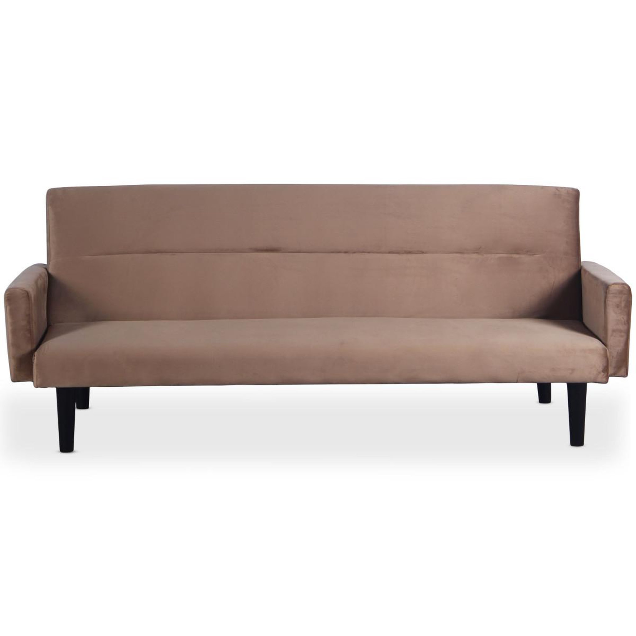 Voir la diapositive 2 : Paris Prix Canapé convertible en velours  romeo  182cm taupe