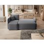 Voir la diapositive 3 : BEST MOBILIER Suzie - canapé d'angle gauche 4 places convertible avec coffre en velours