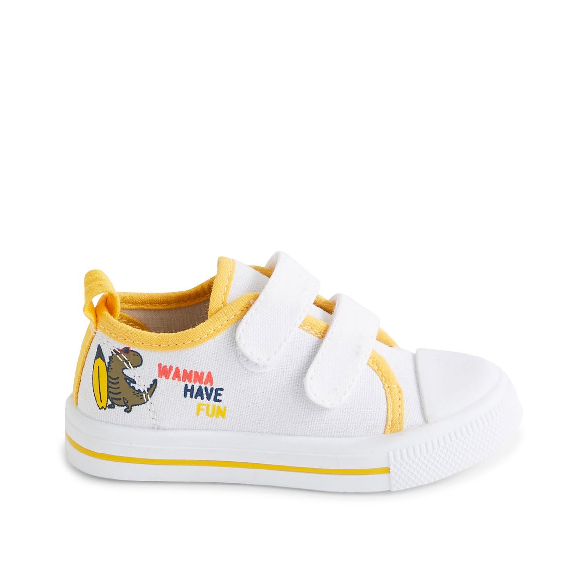 INEXTENSO Baskets en toile dinosaure bébé garçon