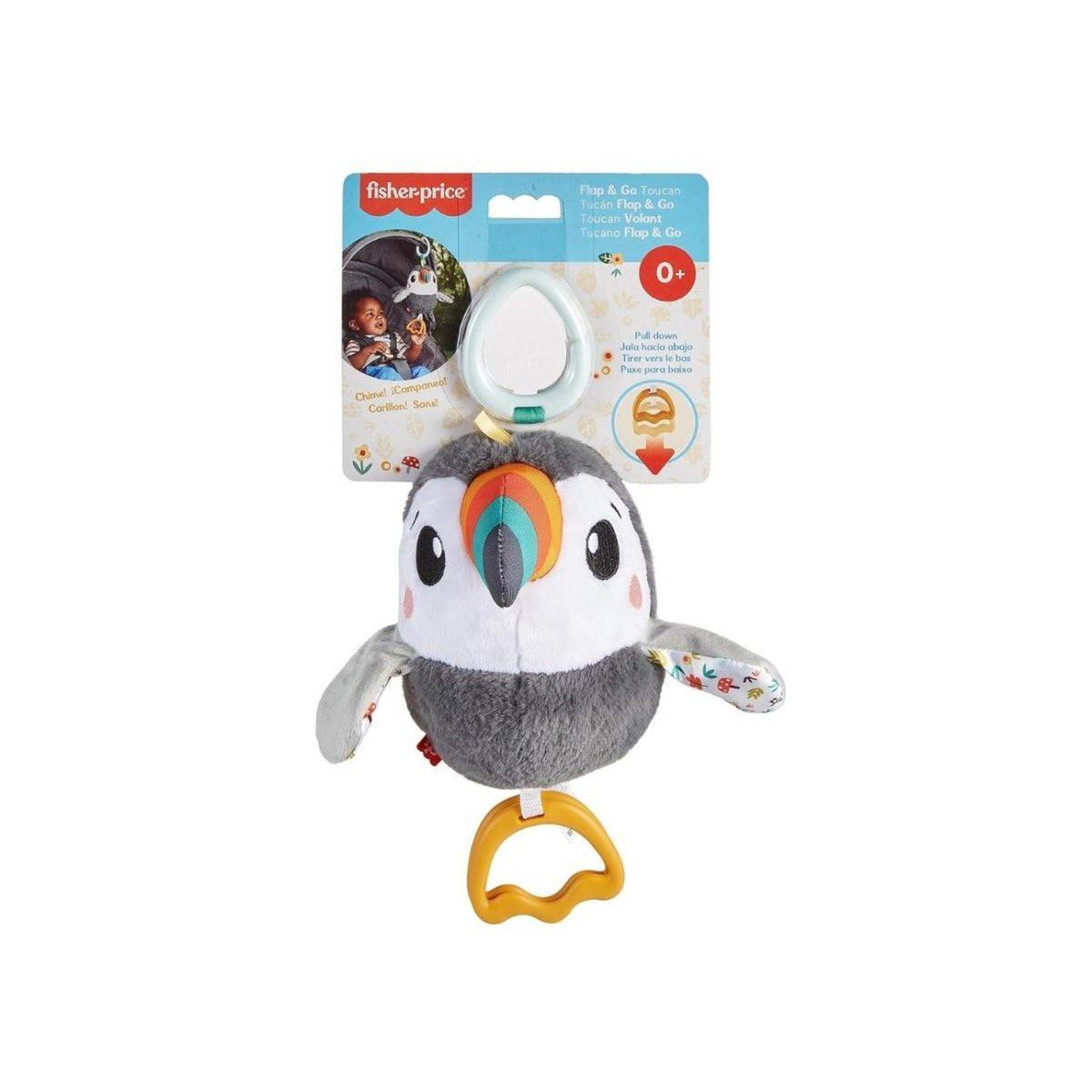 Voir la diapositive 2 : FISHER PRICE Jouet de poussette fisher-price hnx66 - toucan à suspendre