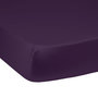 Voir la diapositive 1 : DODO Drap housse Harmonie Satin de coton coloris Aubergine