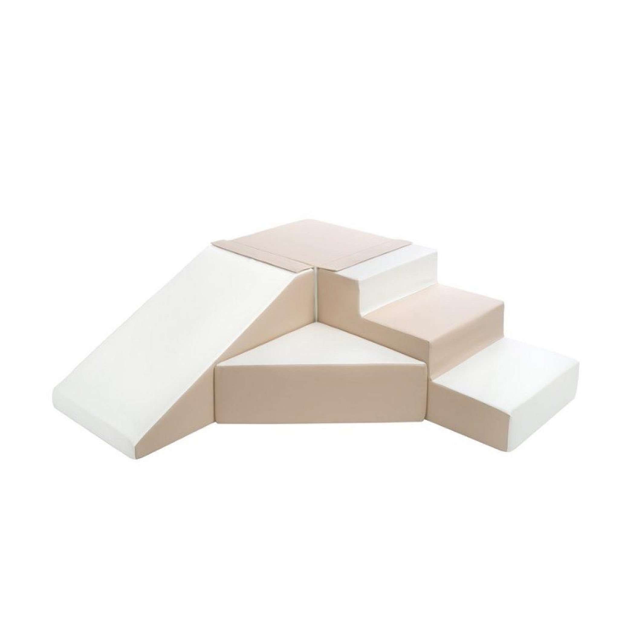 VELINDA Set de 4 blocs blanc cappuccino