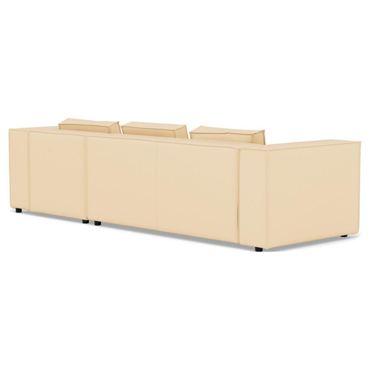 LISA DESIGN Stella - canapé d'angle droit 4 places en simili