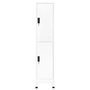 Voir la diapositive 2 : VIDAXL Armoire a casiers Blanc 38x45x180 cm Acier