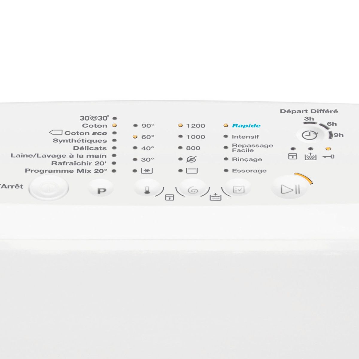 FAURE Lave-linge top FWY61224WA, 6 Kg, 1200 T/min