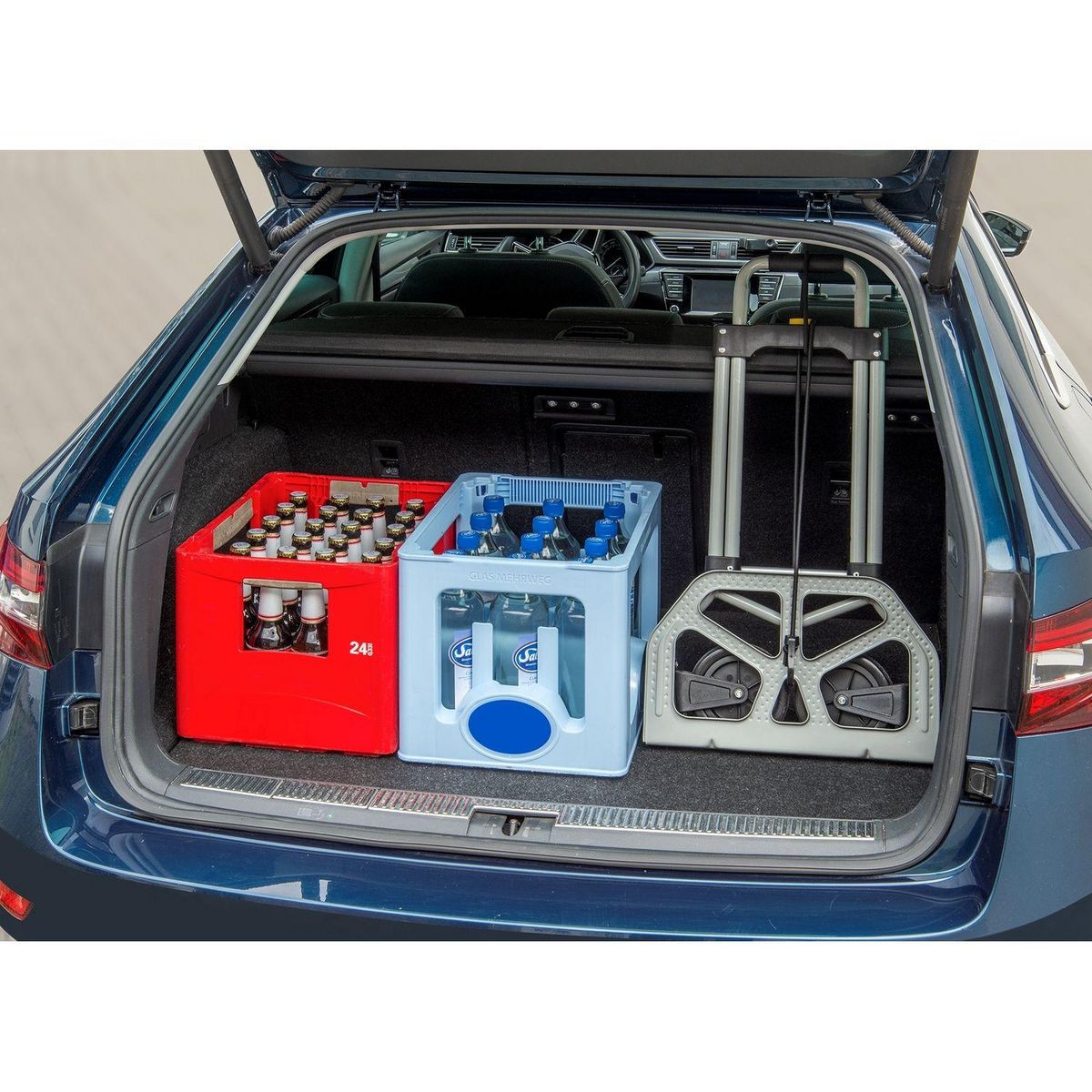 Wenko Chariot de transport pliant Secura - 70 kg max - Gris