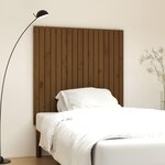 VIDAXL Tete de lit murale Marron miel 108x3x110 cm Bois massif de pin