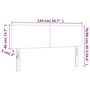 Voir la diapositive 6 : VIDAXL Tetes de lit 2 pcs Taupe 72x5x78/88 cm Tissu
