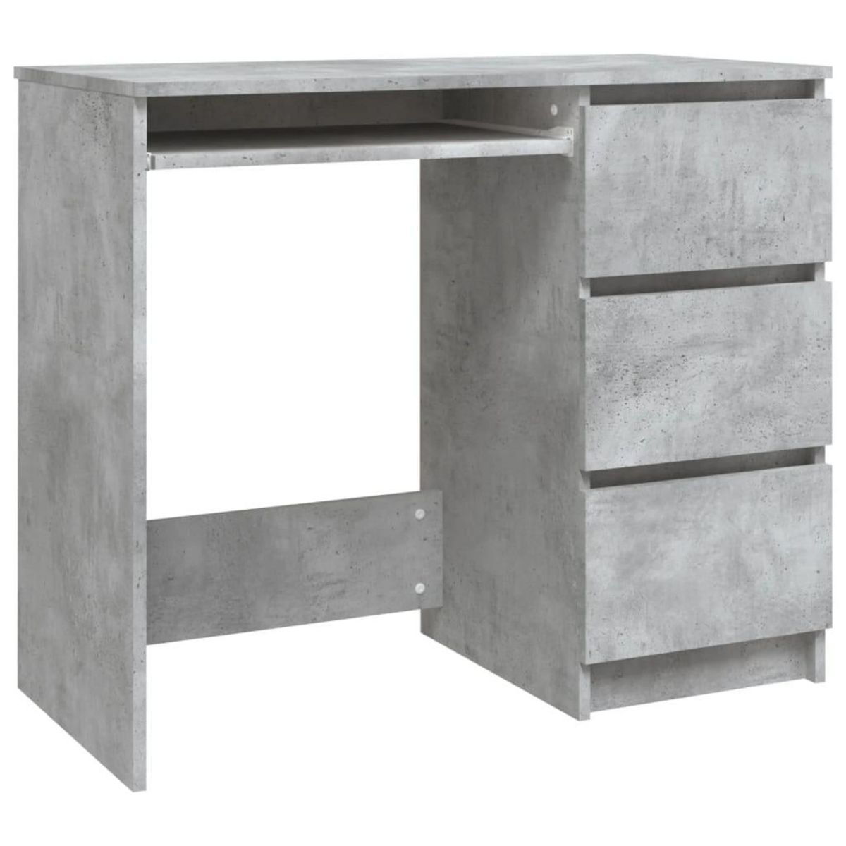 VIDAXL Bureau Gris beton 90x45x76 cm Bois d'ingenierie
