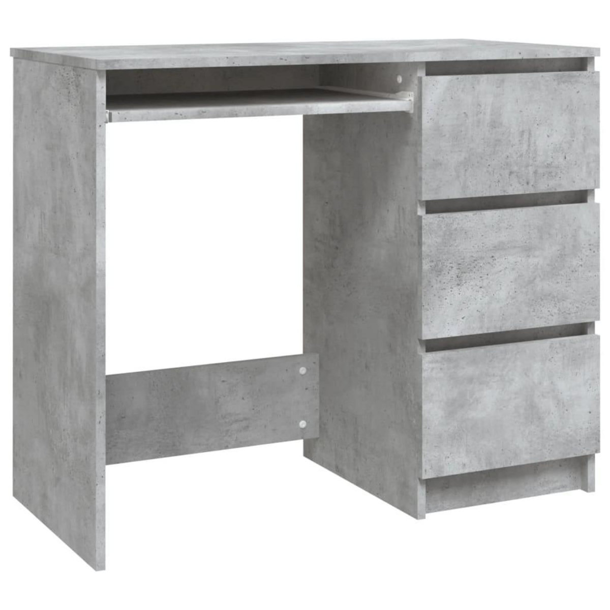 VIDAXL Bureau Gris beton 90x45x76 cm Bois d'ingenierie