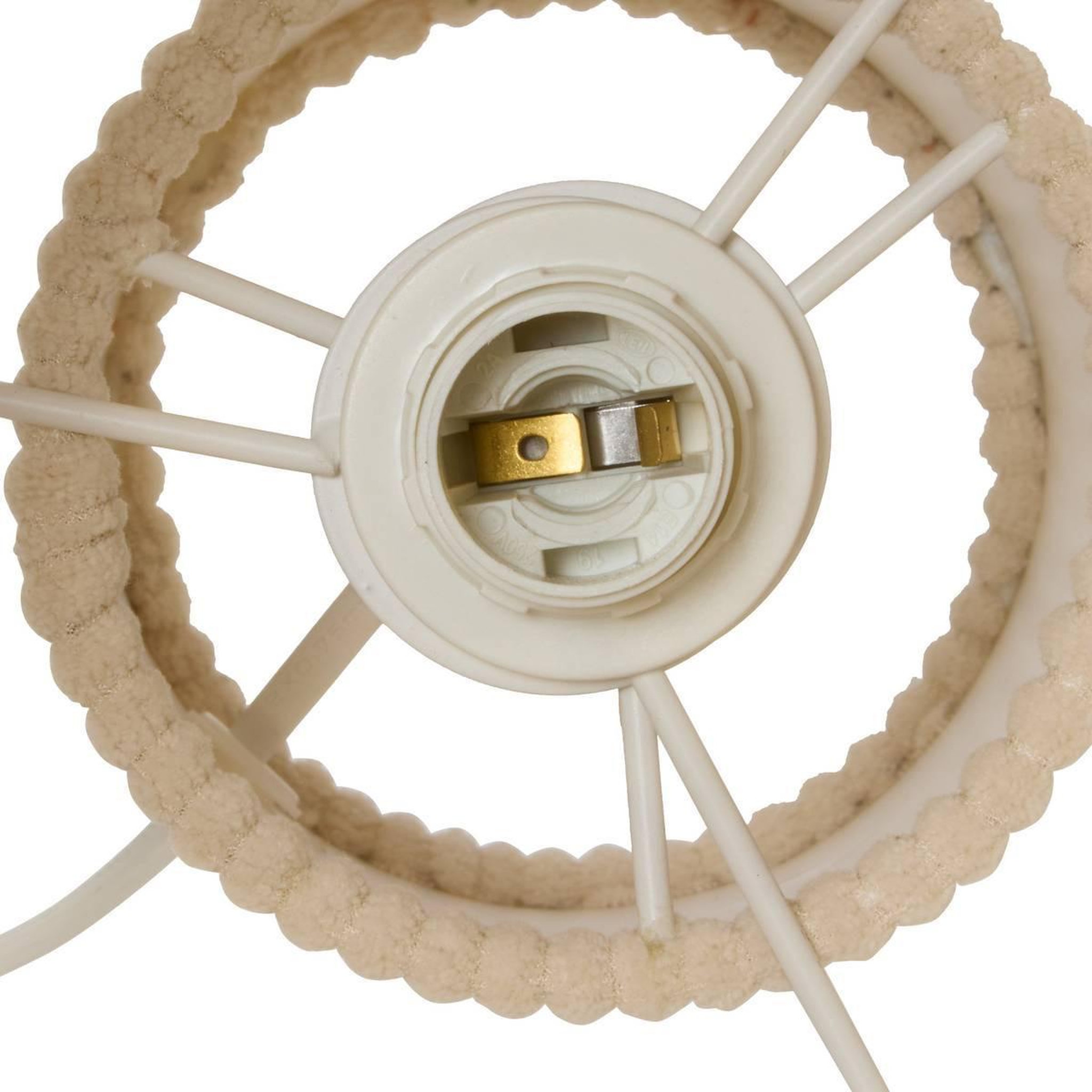 Voir la diapositive 5 : ATMOSPHERA Lampe à poser côtelée  jolina  28cm ivoire
