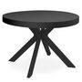 Voir la diapositive 1 : Paris Prix Table Ronde Extensible  Zefane  160-260cm Noir