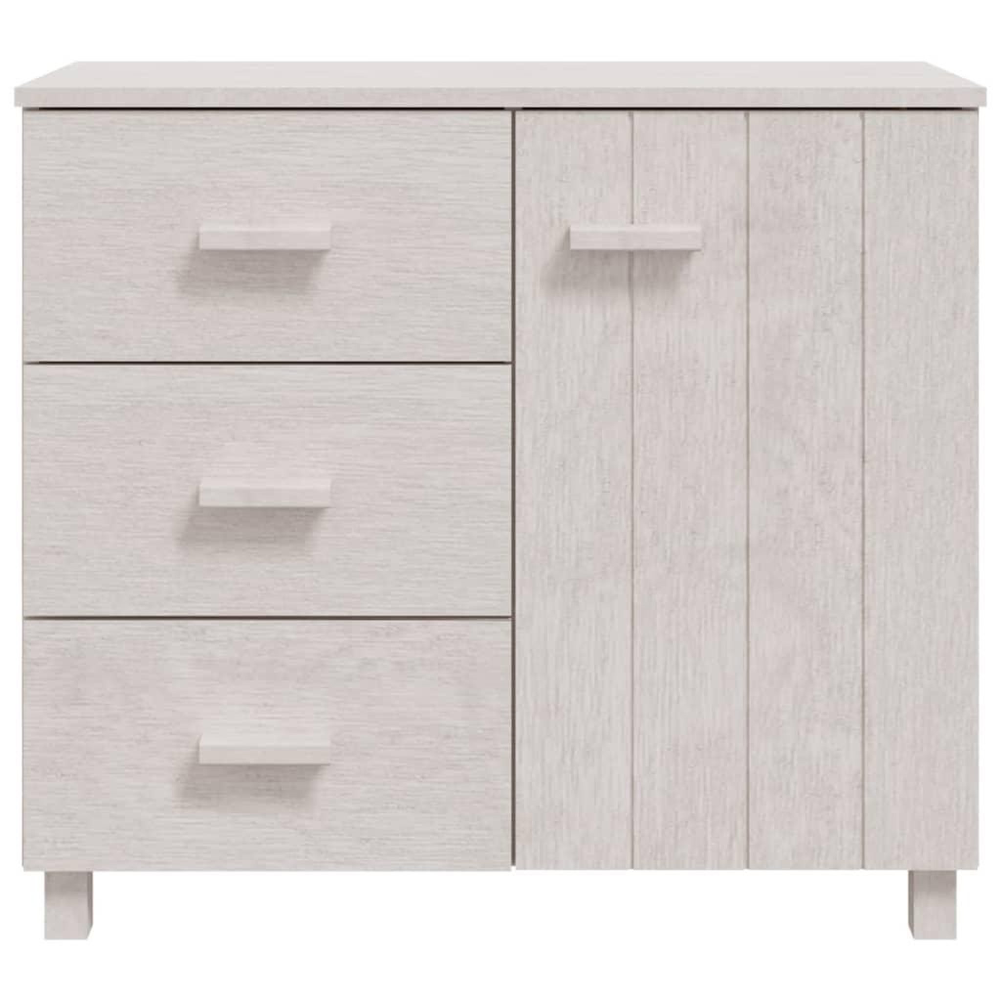 Voir la diapositive 3 : VIDAXL Buffet HAMAR Blanc 90x40x80 cm Bois massif de pin