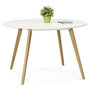 Voir la diapositive 4 : Paris Prix Table de Repas  Hanko  120cm Blanc