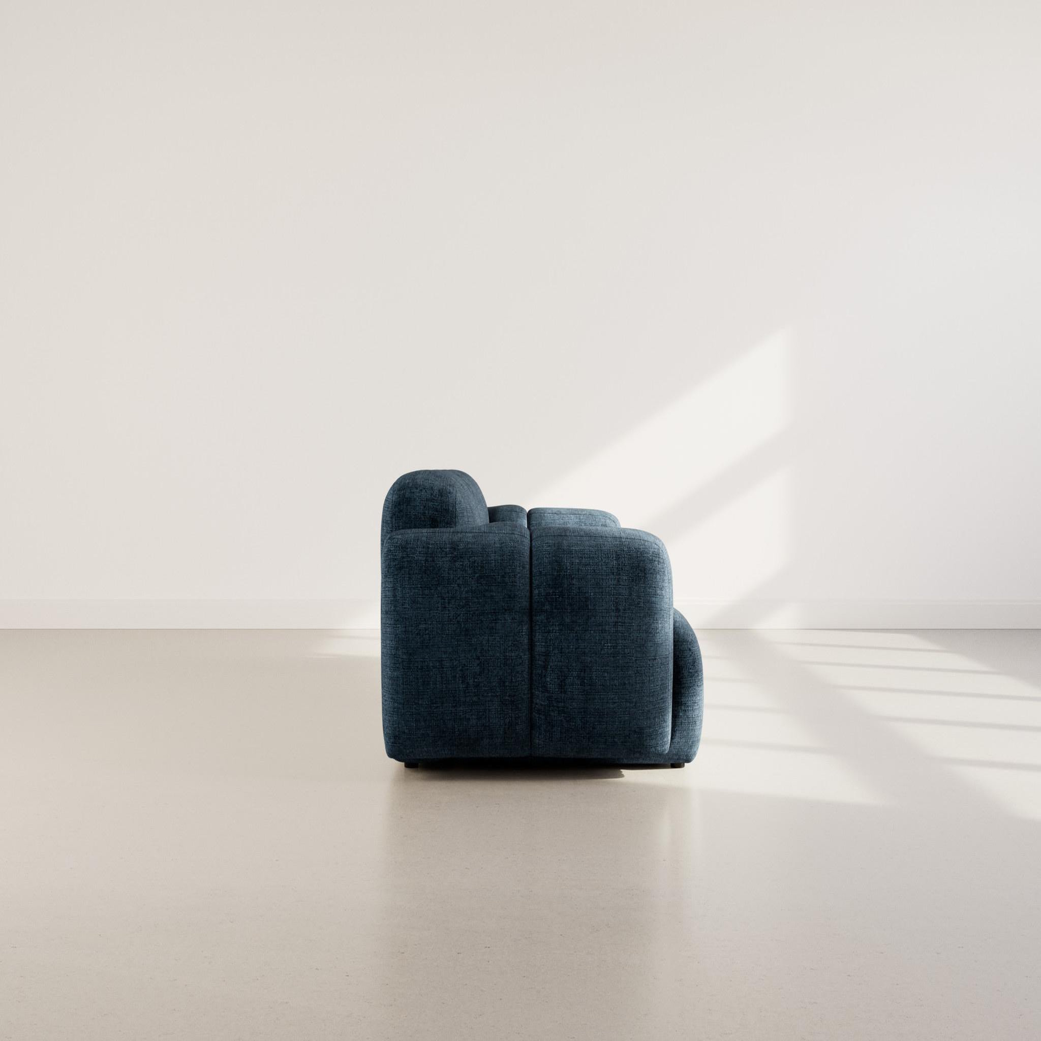 Voir la diapositive 6 : BEST MOBILIER Grace - canapé modulable 2 places en velours texturé