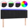 Voir la diapositive 2 : VIDAXL Tete de lit a LED Noir 144x5x78/88 cm Velours