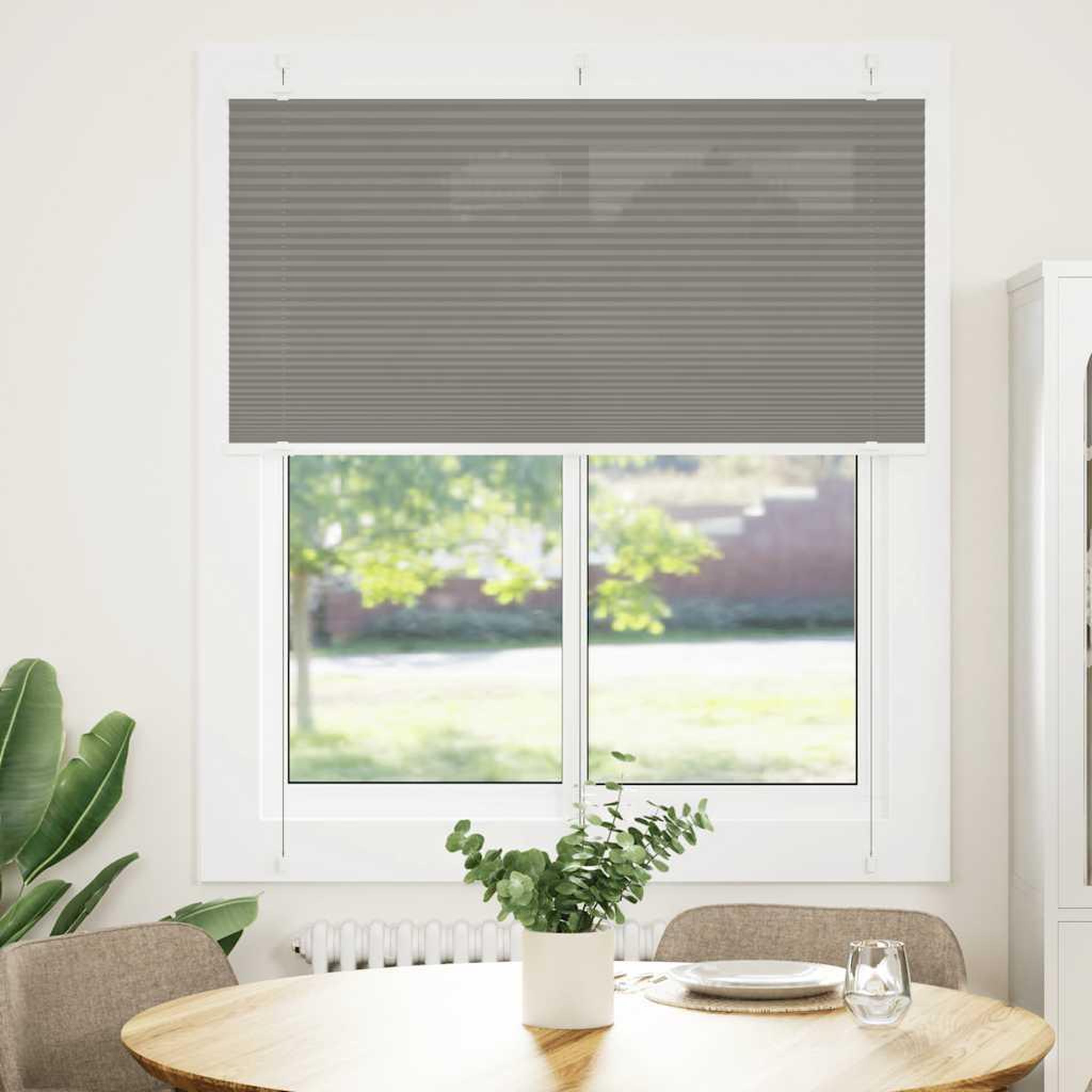 Voir la diapositive 2 : VIDAXL Store plisse anthracite 120x150 cm largeur du tissu 119,4 cm