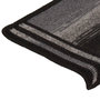 Voir la diapositive 5 : VIDAXL Tapis d'escalier autocollants 15 pcs 65x21x4 cm Noir et gris