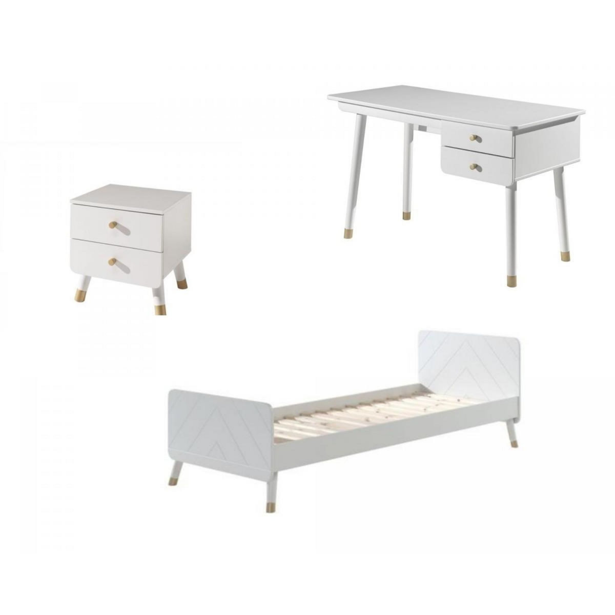 Vipack Composition 3 meubles Billy avec bureau