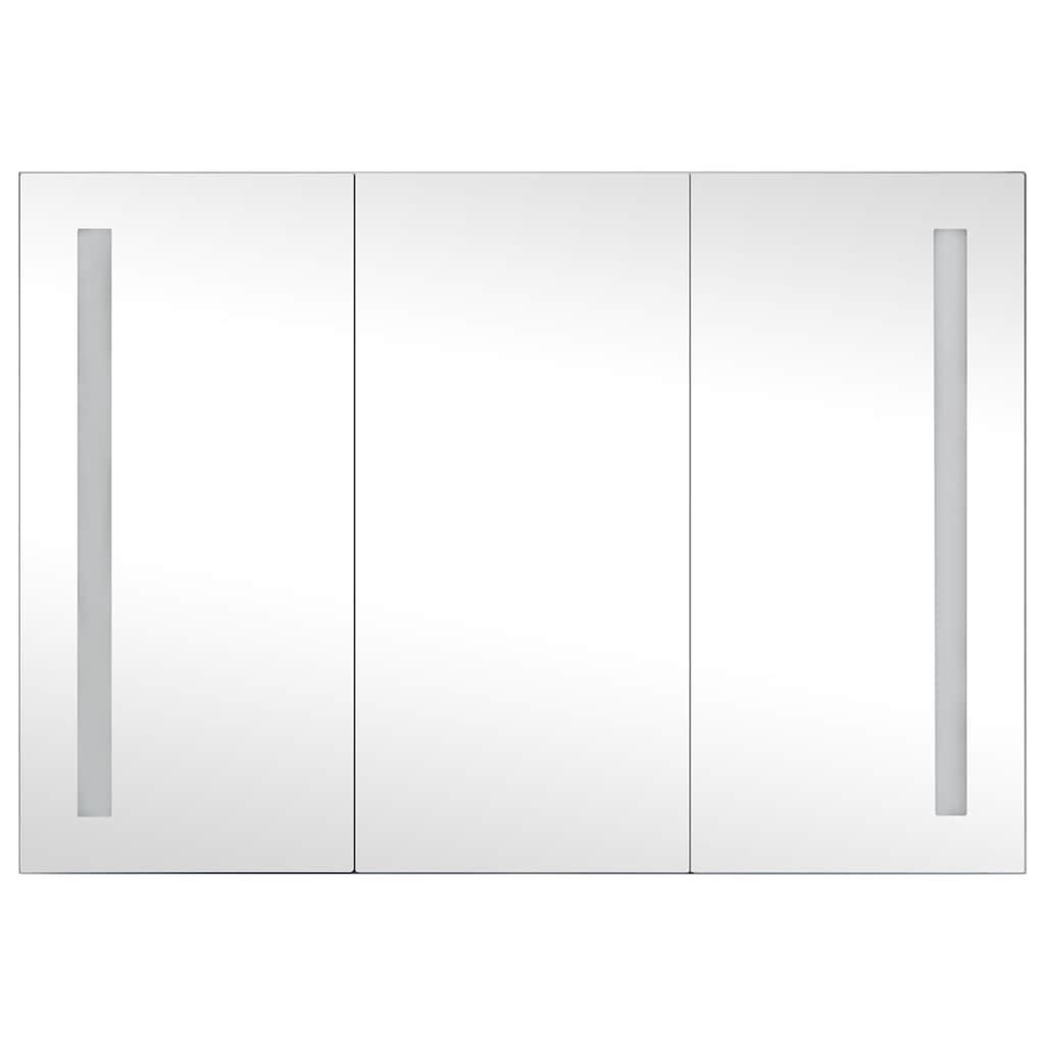 Voir la diapositive 4 : VIDAXL Armoire de salle de bain a miroir led 89x14x62 cm