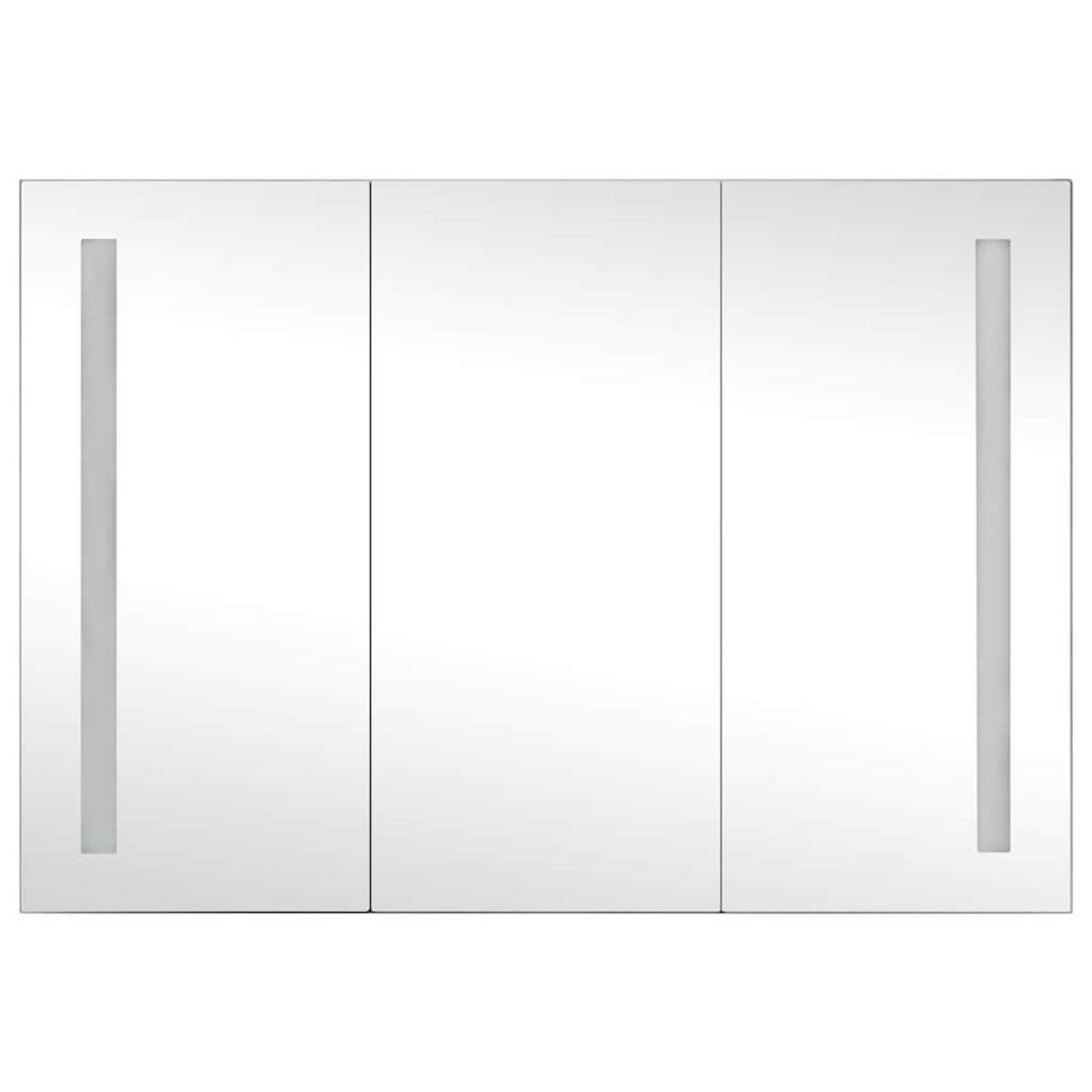 VIDAXL Armoire de salle de bain a miroir LED 89x14x62 cm