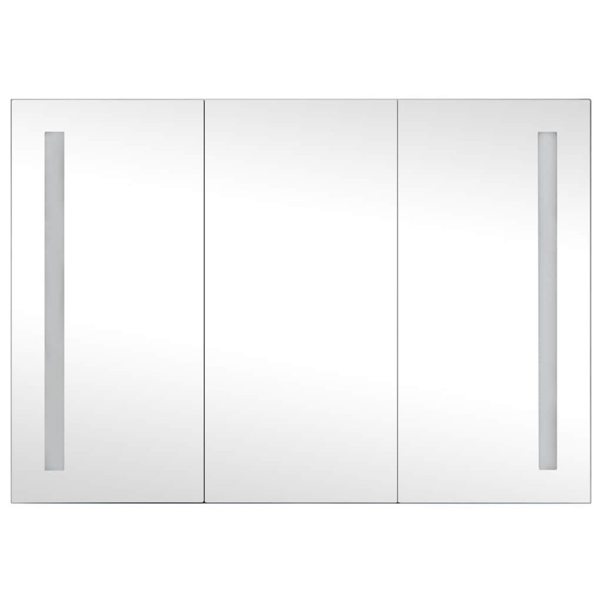 VIDAXL Armoire de salle de bain a miroir LED 89x14x62 cm