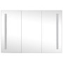 Voir la diapositive 4 : VIDAXL Armoire de salle de bain a miroir LED 89x14x62 cm