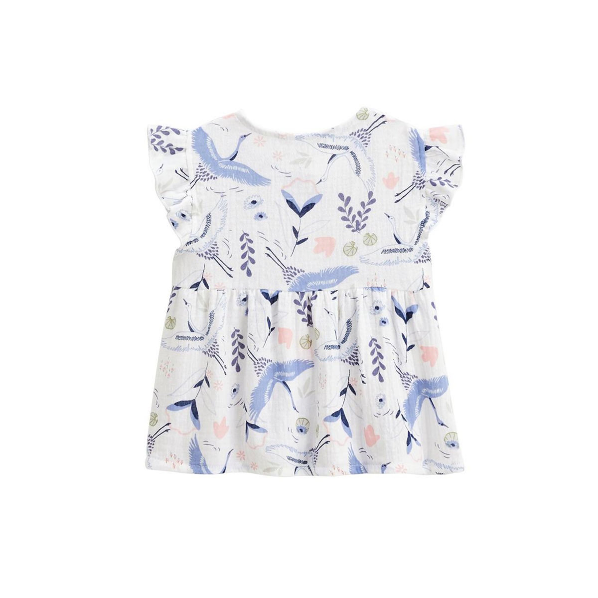 Petit Béguin Blouse bébé en gaze de coton Tiana