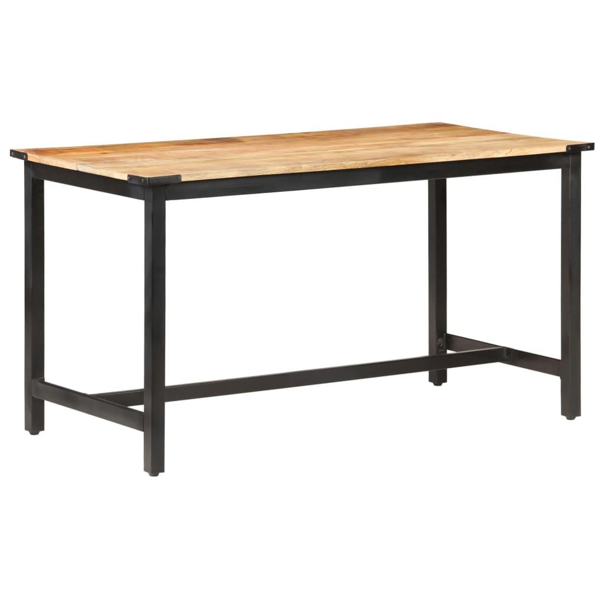 VIDAXL Table a manger 140x70x76 cm Bois de manguier brut massif