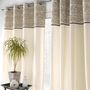 Voir la diapositive 2 : Paris Prix Rideau à Œillets Jacquard  Camalia  140x240cm Beige