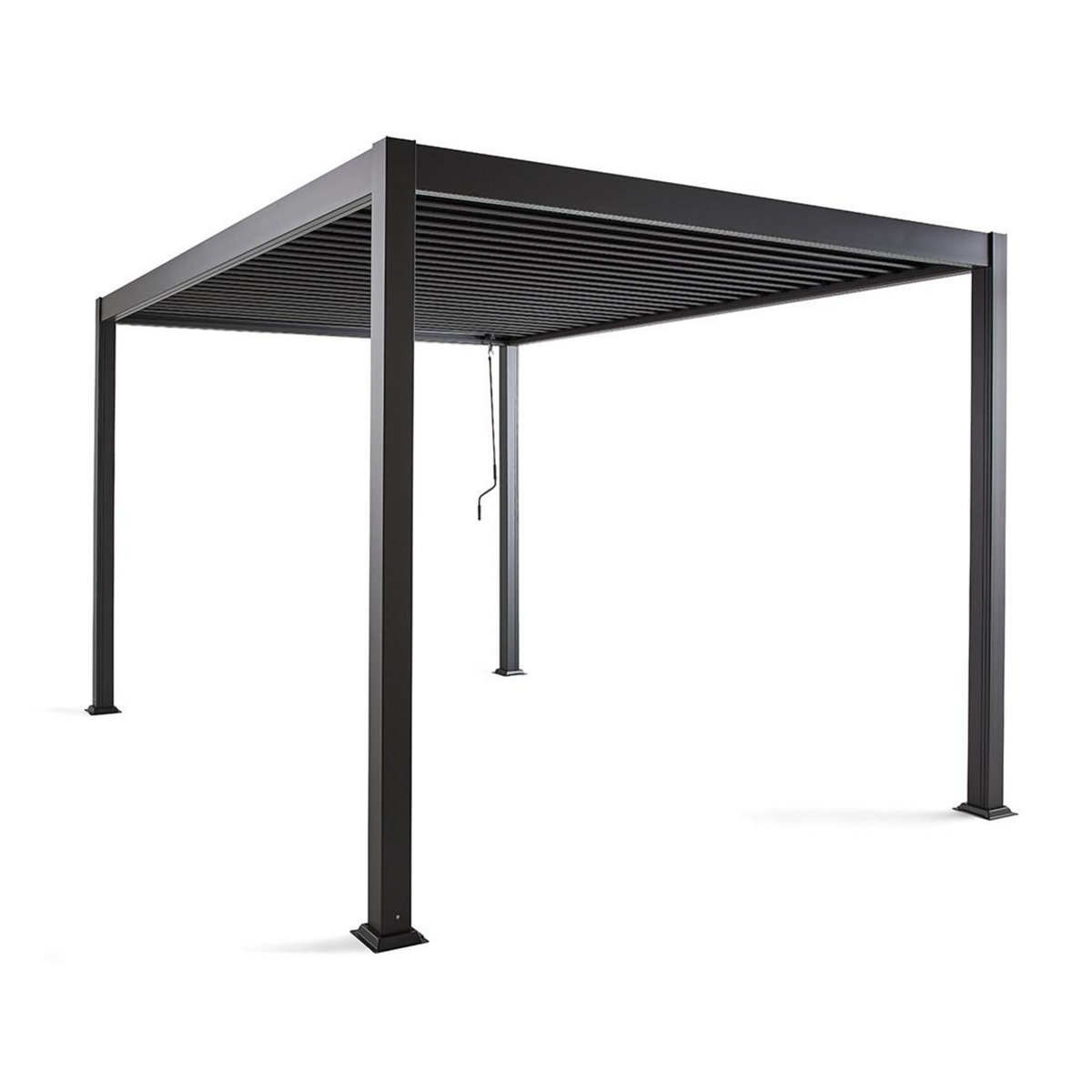 BEST MOBILIER Cherry - pergola bioclimatique - aluminium - 4x3m - gris anthracite