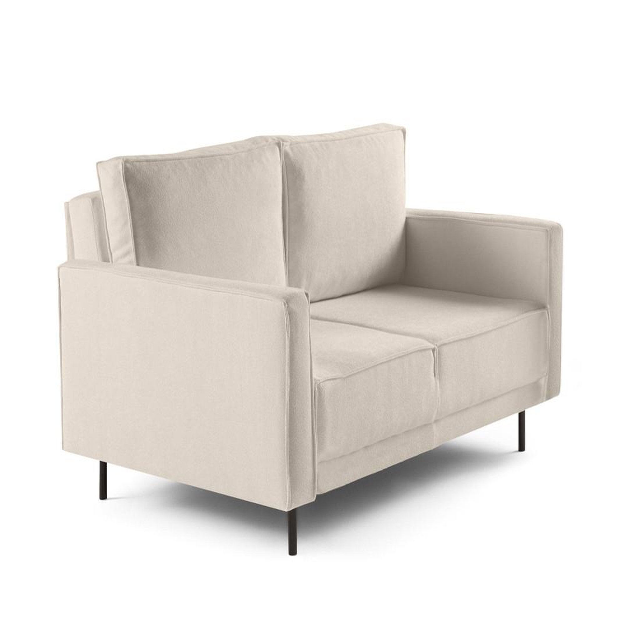 Voir la diapositive 2 : LISA DESIGN Charlie - canapé droit 2 places - en tissu