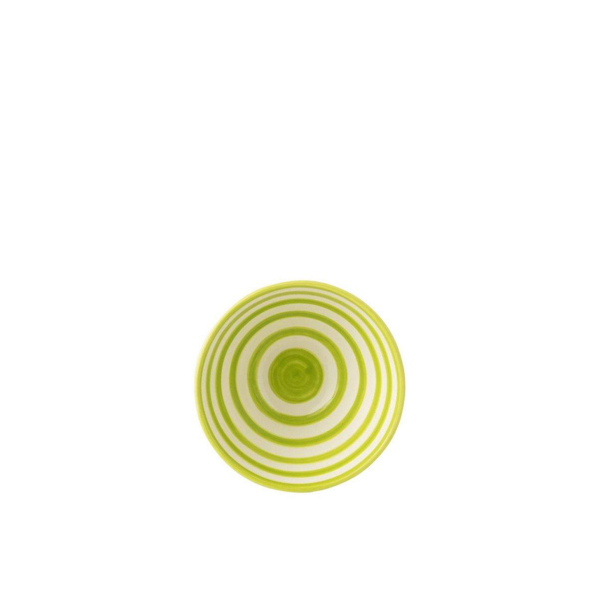 Voir la diapositive 2 : J-LINE Coupelle en céramique  granada rayure  22cm vert