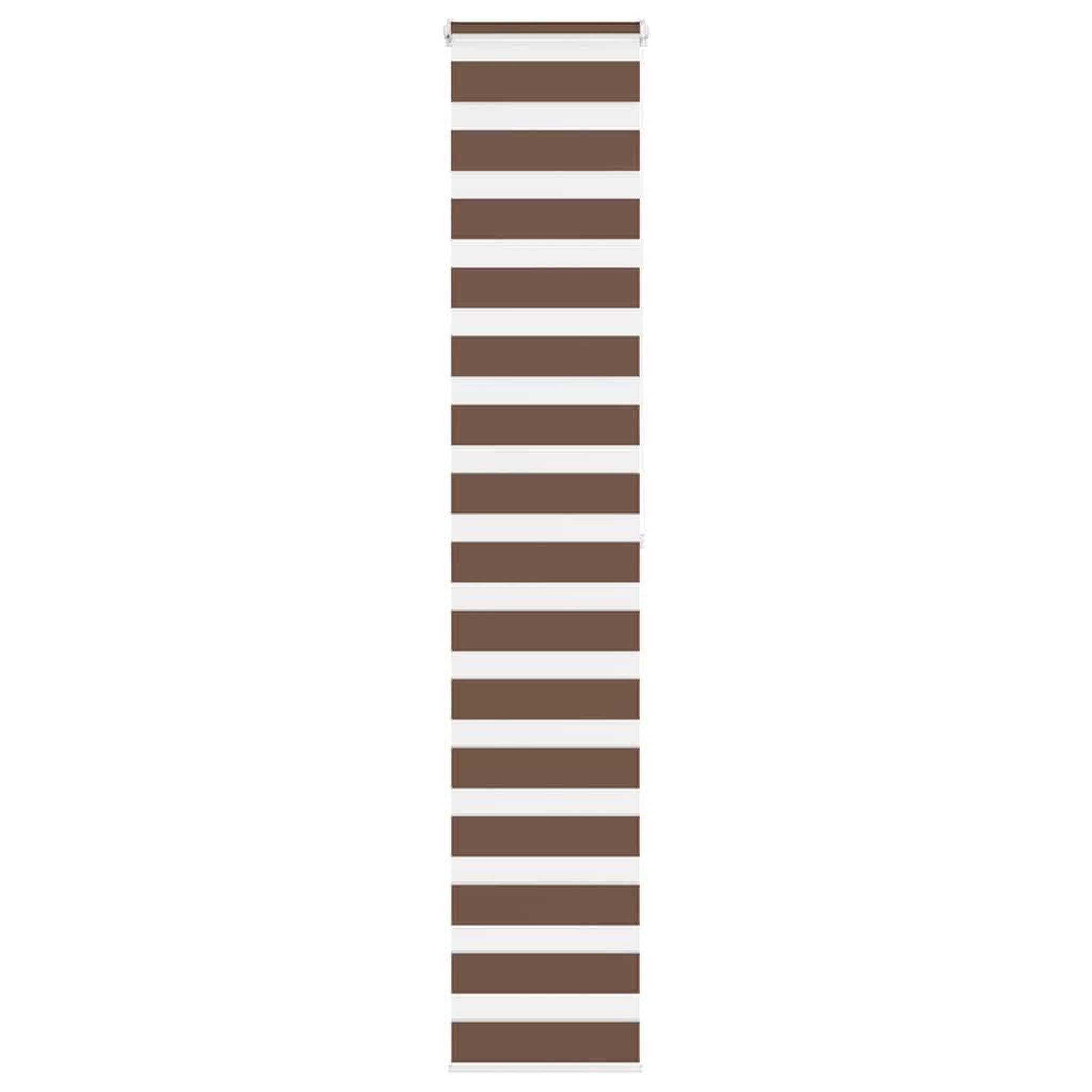 VIDAXL Store zebre marron 45x200 cm largeur du tissu 40,9 cm polyester