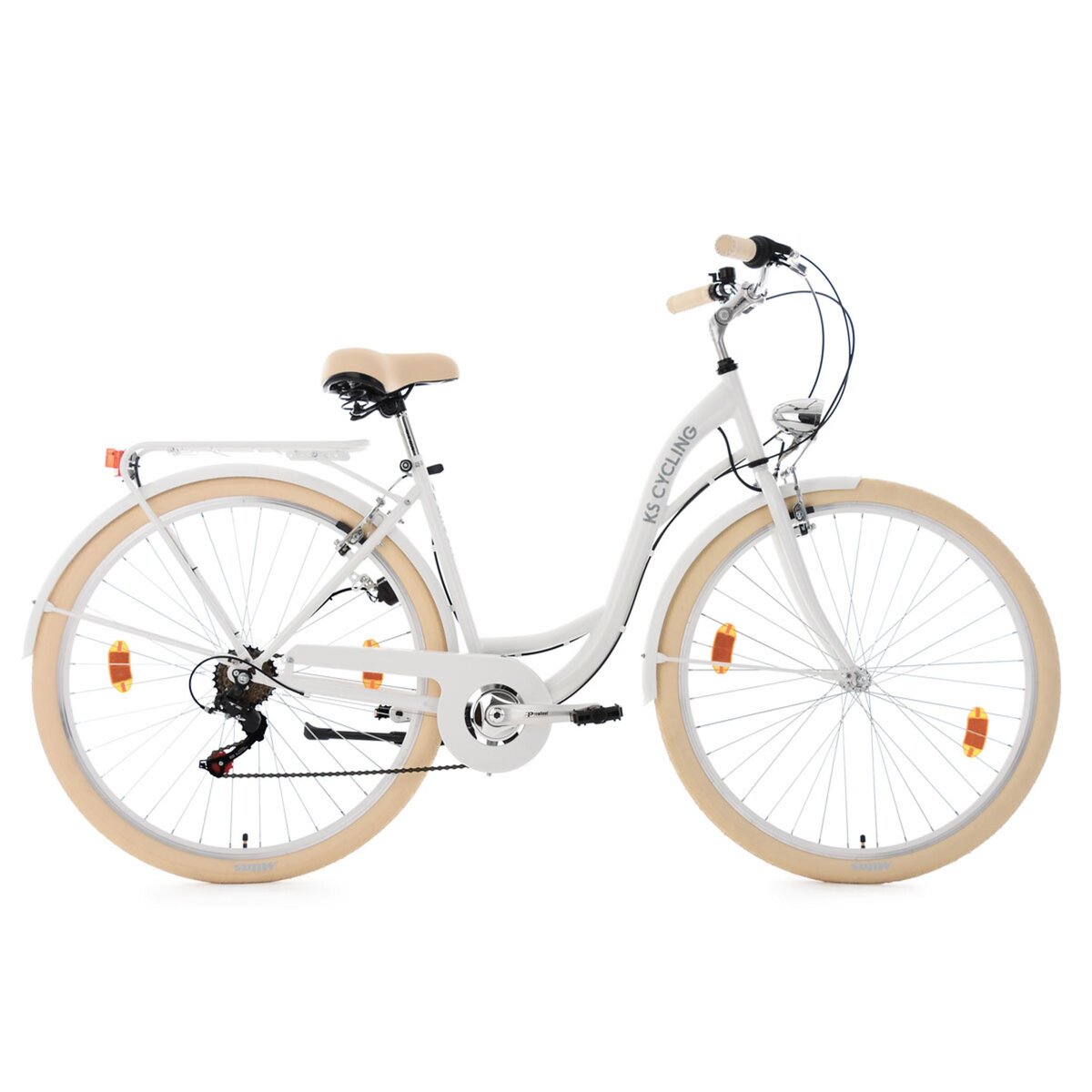  Vélo pour dame 28'' Balloon blanc TC 48 cm KS Cycling
