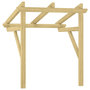 Voir la diapositive 5 : VIDAXL Auvent de porte 100x100x80 cm Bois de pin massif impregne