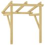 Voir la diapositive 5 : VIDAXL Auvent de porte 100x100x80 cm Bois de pin massif impregne