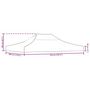 Voir la diapositive 6 : VIDAXL Toit de tente de reception 4x3 m Jaune 270 g/m^2