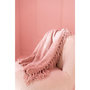 Voir la diapositive 3 : Paris Prix Plaid à Franges  Chenille  130x170cm Rose Clair