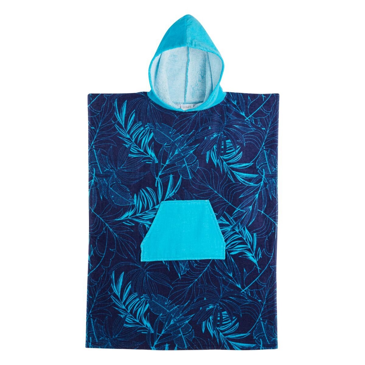 ACTUEL Poncho de plage junior en velours de coton 320g/m² 