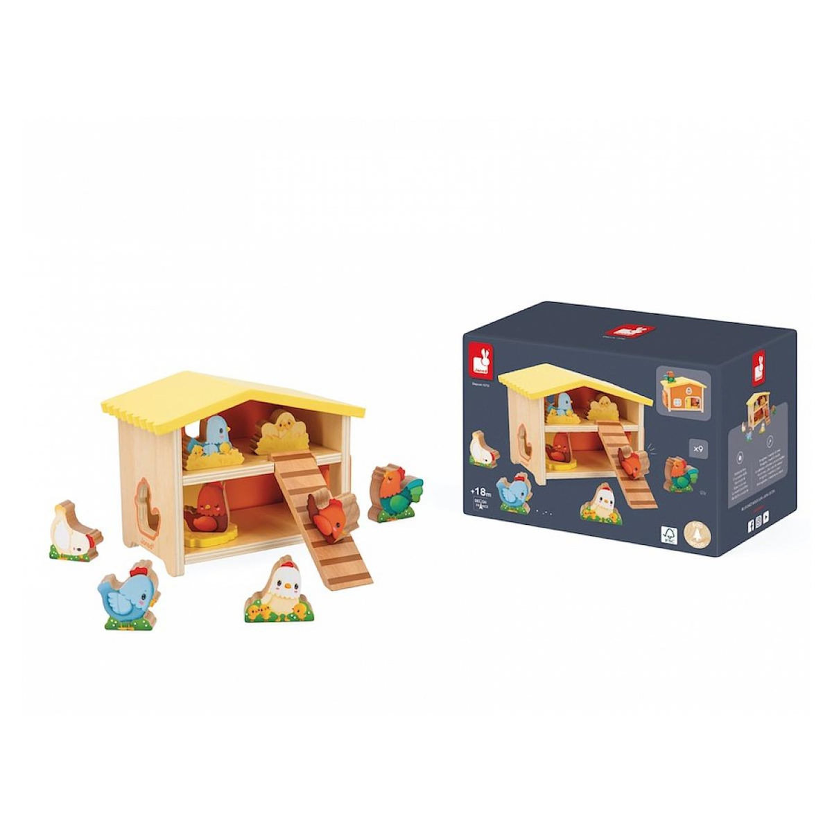 Juratoys-Janod Mon premier poulailler en bois