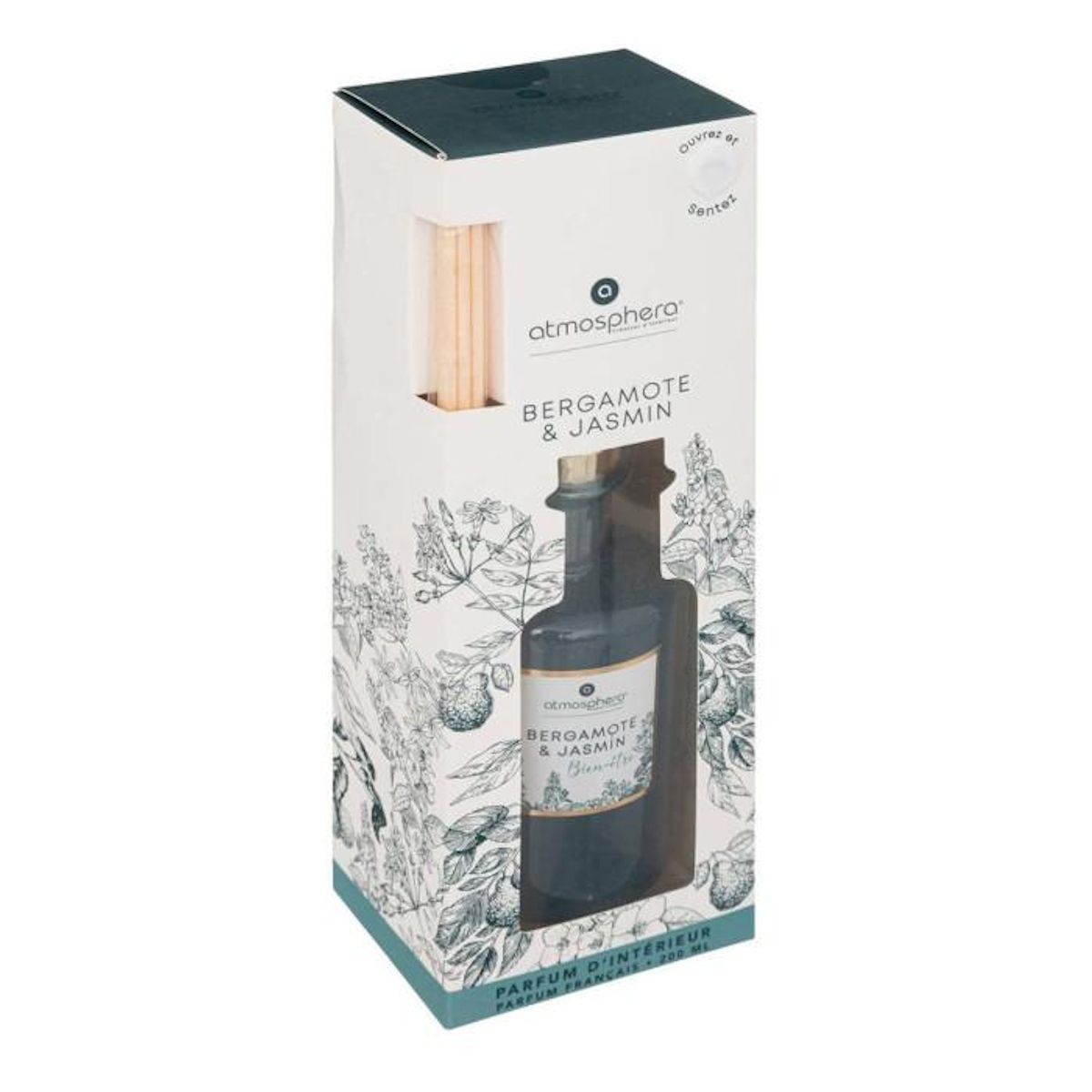 COMPTOIR DE LA BOUGIE Diffuseur de Parfum  Mael  200ml Bergamote & Jasmin
