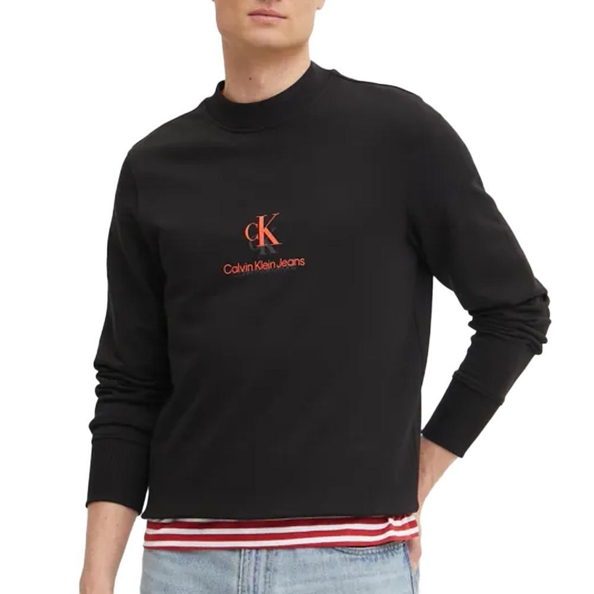 Voir la diapositive 1 : CALVIN KLEIN JEANS Sweat Noir Homme Calvin Klein Jeans Shadow