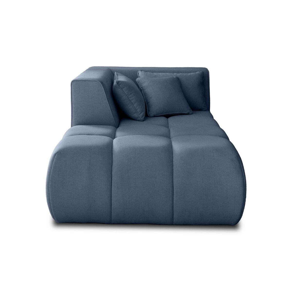 LISA DESIGN Caracas - module d'assise méridienne gauche - en tissu