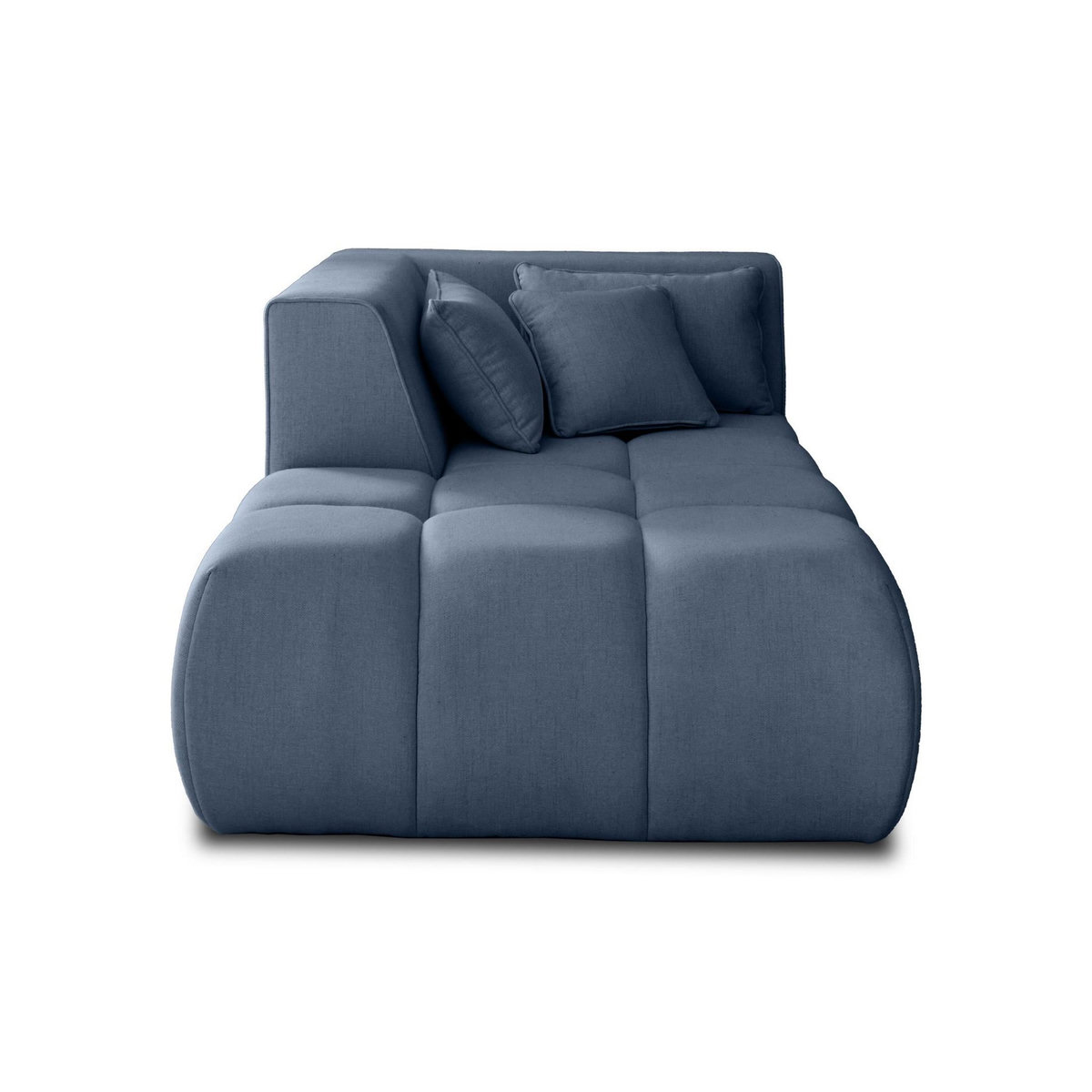 LISA DESIGN Caracas - module d'assise méridienne gauche - en tissu