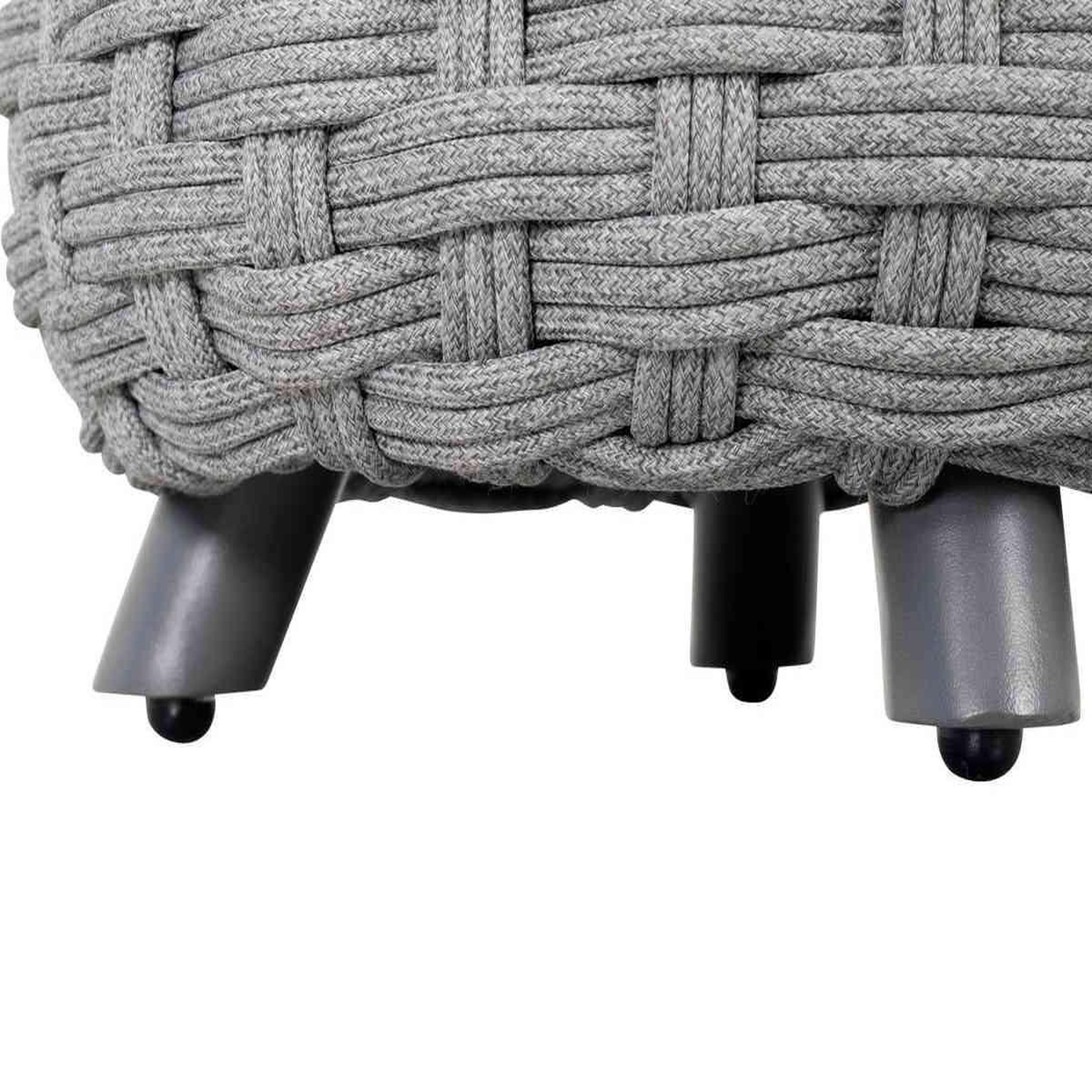 Voir la diapositive 4 : HESPERIDE Pouf de jardin tressé rond OBBAE