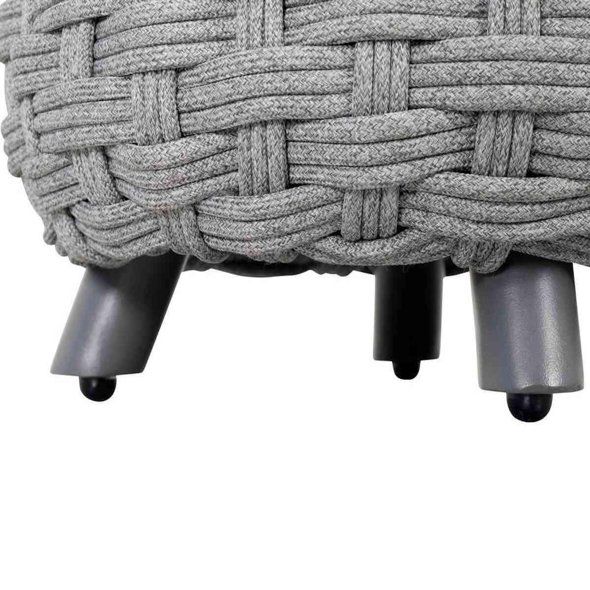 HESPERIDE Pouf de jardin tressé rond OBBAE